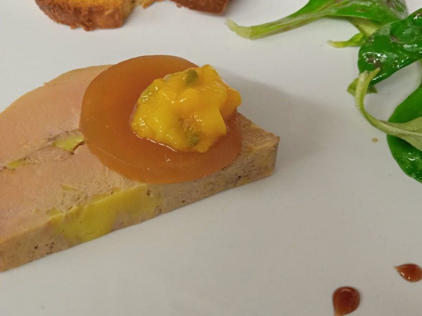 Foie Gras, fruits exotiques