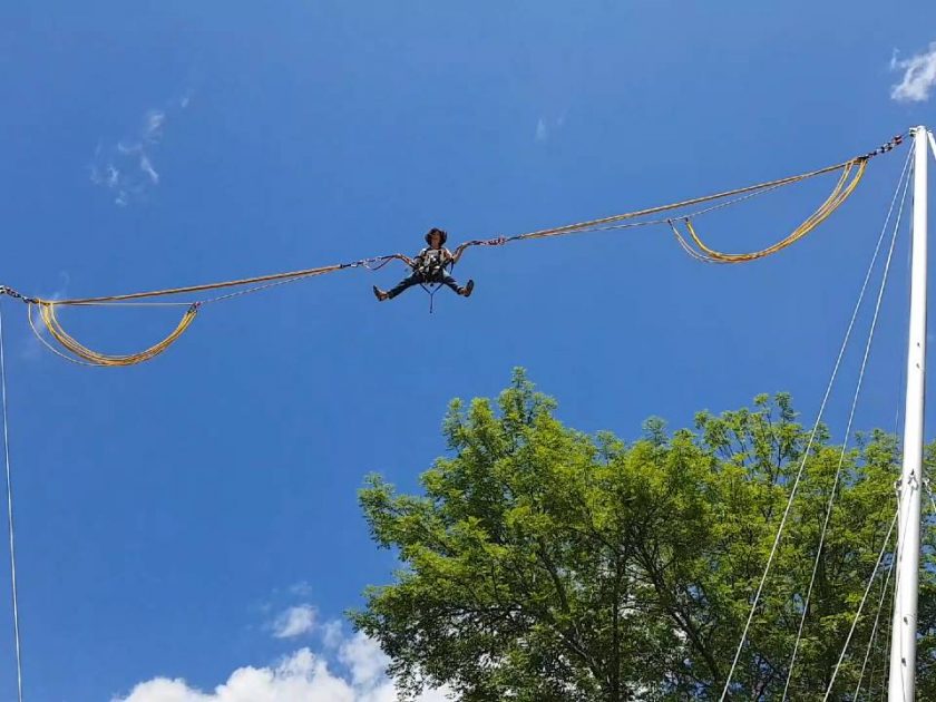 Bungy ejection au domaine de la Rouveure