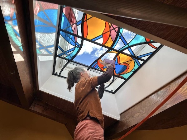 Marie Heyraud, Atelier M, derrière le verre