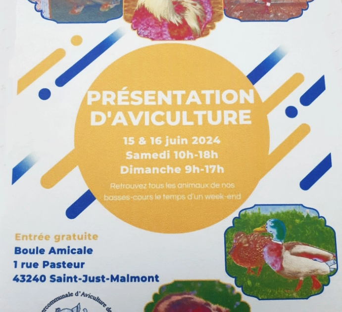 Présentation d’aviculture