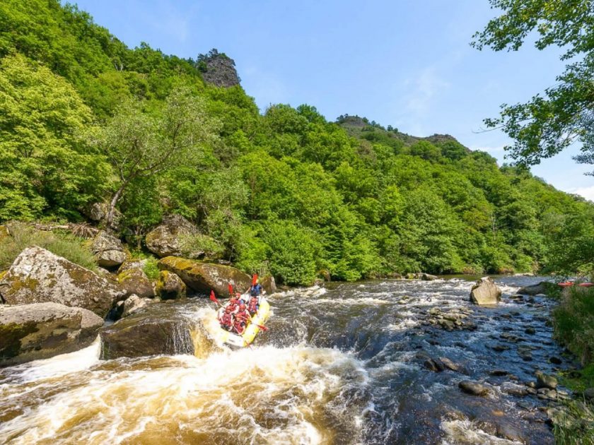 Rafting dans les gorges de l’Allier