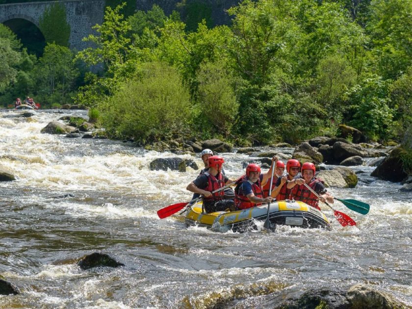 rafting dans les gorges de l’Allier