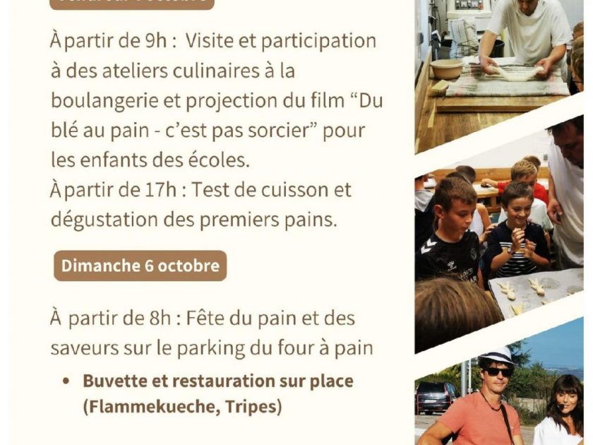 Fête du pain SFA programme