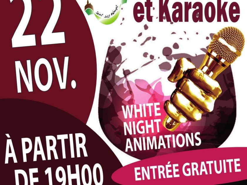 Soirée karaoké et beaujolais nouveau_Saint-Just-Malmont