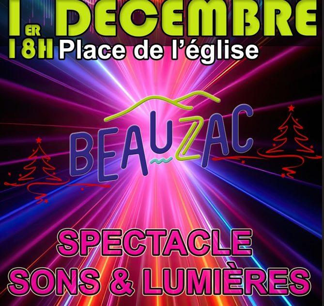 Spectacle sons et lumières_Beauzac