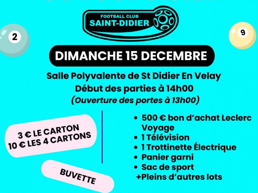 Loto du FC Saint-Didier_Saint-Didier-en-Velay