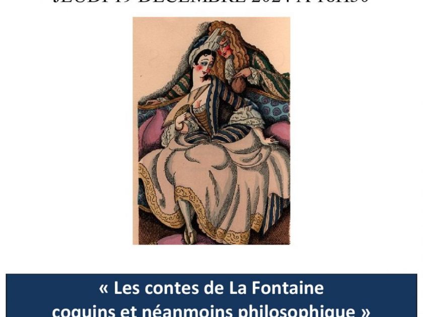 Conférence “Contes de La Fontaine : coquins et néanmoins philosophique”_Aurec-sur-Loire