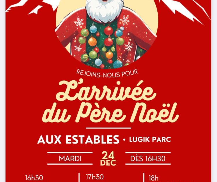 Arrivée du Père Noël_Les Estables