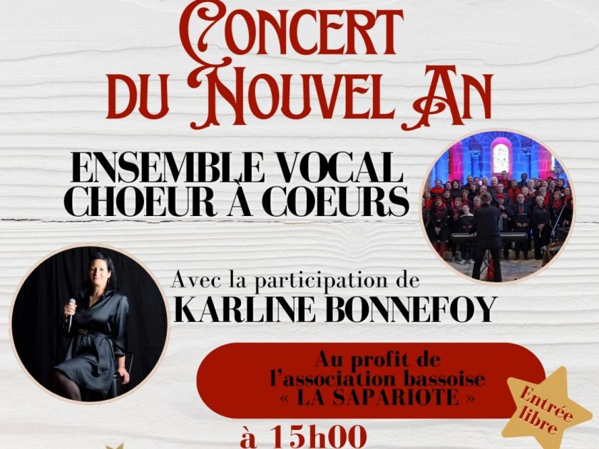 Concert du Nouvel An avec la chorale “CHOEUR à COEURS”_Bas-en-Basset