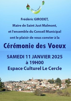 Cérémonie des vœux 2025_Saint-Just-Malmont